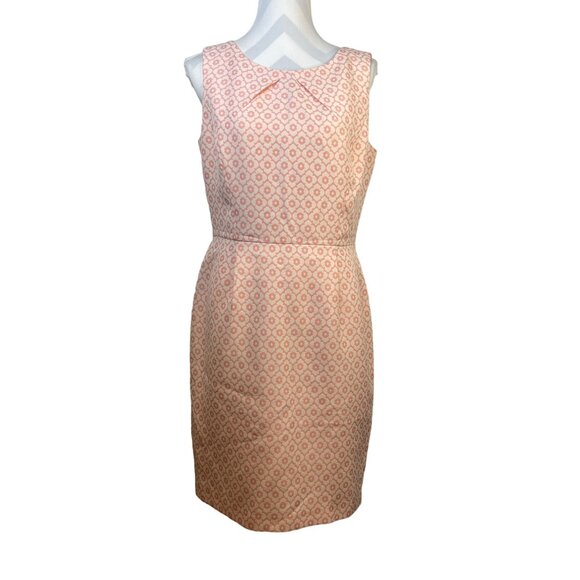 Tahari Women's Sheath Dress Size 10 Sleeveless Floral Pink White - Picture 1 of 6